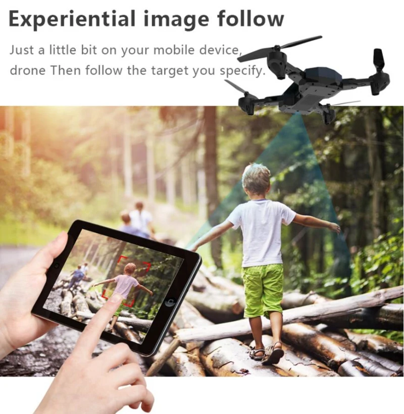 Новое поколение изображения Авто следовать WI-FI FPV Радиоуправляемый Дрон 20 минут камера 720P оптического потока удаленного Управление модель вертолета VS X400/X5SW