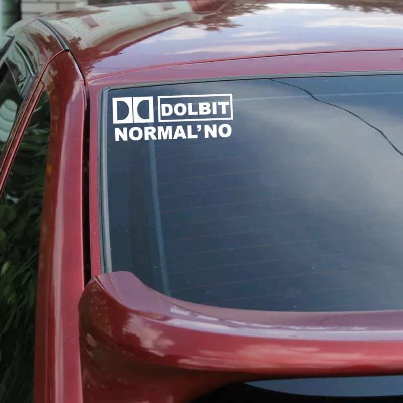CK2302#30*11см наклейки на авто ДОЛБИТ НОРМАЛЬНО DOLBIT NORMAL'NO водонепроницаемые машину