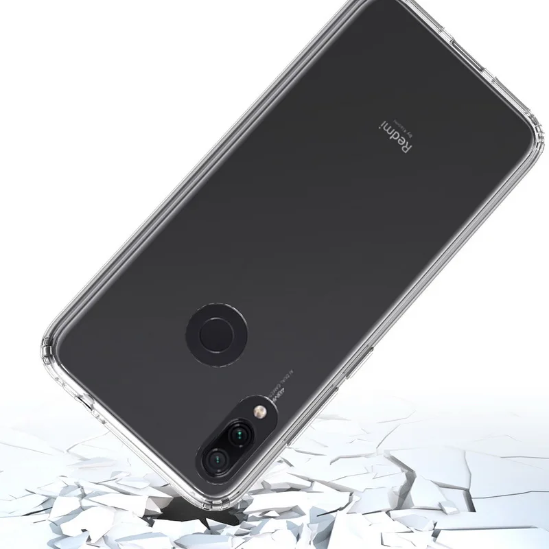 Для Xiaomi Redmi Note 7 чехол TPU бампер Жесткий ПК акрил прозрачный Гибридный Кристальный чехол для телефона Xiaomi Redmi Note 7 Note7 Pro Coque