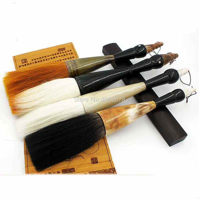 Ultra Large Ox horn Hopper shaped Brush Writing Brushe Long Bucket Pen