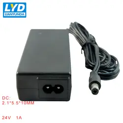 24/1A 5,5 мм * 2,1 мм ac-dc адаптер питания для электрического оборудования коммутационный адаптер Черный переключатель для светодиодной полосы