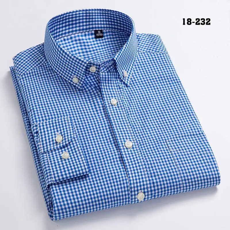 New Arrival Men's Oxford Wash and Wear Plaid Shirts 100% Cotton Casual Shirts High Quality Fashion Design Men's Dress Shirts New Arrival Men's Oxford Wash and Wear Plaid Shirts 100% Cotton Casual Shirts High Quality Fashion Design Men's Dress Shirts