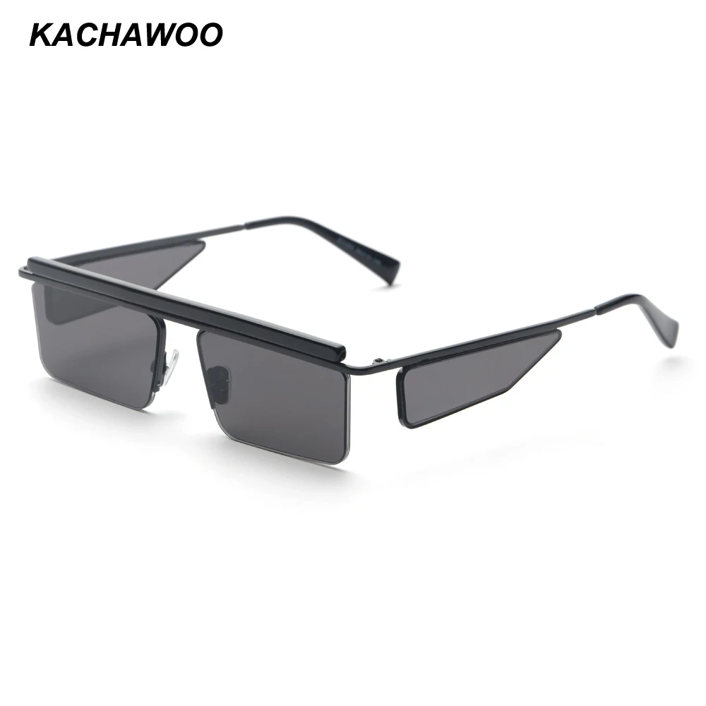 Kachawoo винтажные прямоугольные солнцезащитные очки для мужчин UV400 Высокое качество золотая металлическая оправа Модные женские солнцезащитные очки для женщин