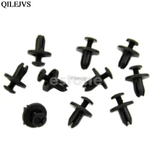 20 Pcs Car Bumper Fender 6mm Hole Black Plastic Rivets Fasteners for Toyota Drop shipping