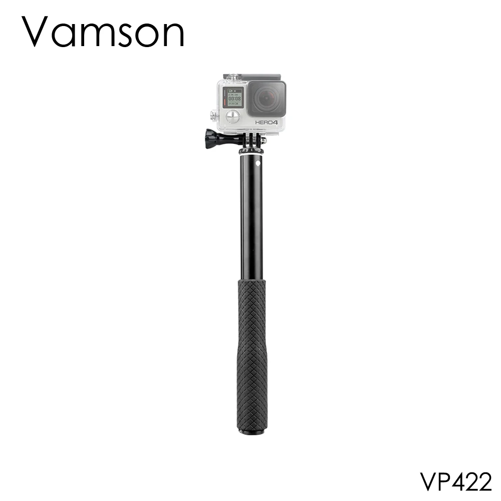 VP422 Vamson для Gopro Hero 7 6 5 штатив монопод Регулируемая селфи палка для телефона для GoPro аксессуары для Xiaomi Yi SJCAM VP422 - Цвет: VP422