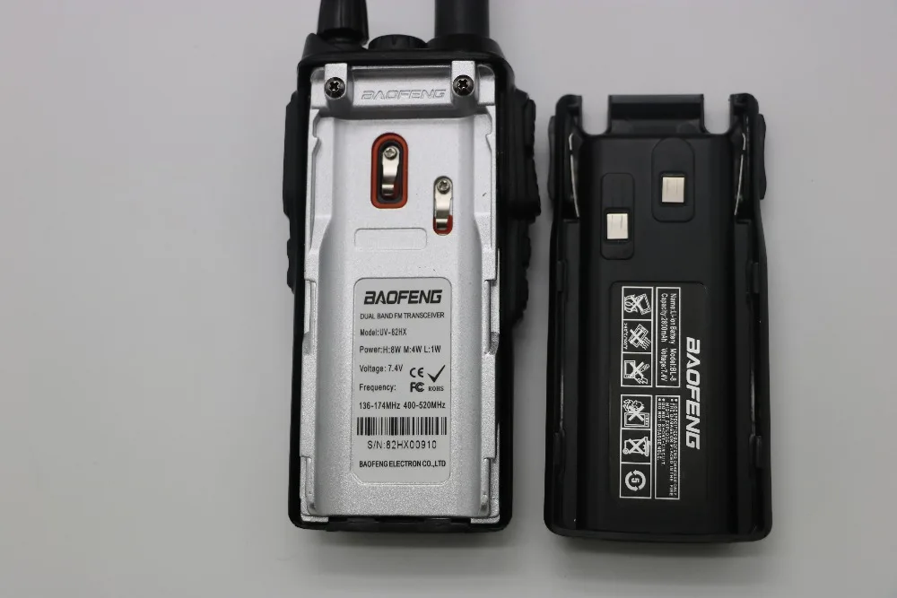 2 шт. Baofeng Tri мощность 8 Вт UV-82 иди и болтай walkie talkie “иди и 10 км Baofeng Радио портативная рация VHF UHF портативное Любительское радио UV-82, радиостанцией
