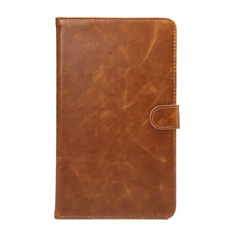Смарт Защитный кожаный чехол для Huawei MediaPad m2 m2-801w m2-803l Huawei m2 8.0 Tablet Case Роскошные Crazy Horse узор - Цвет: Brown