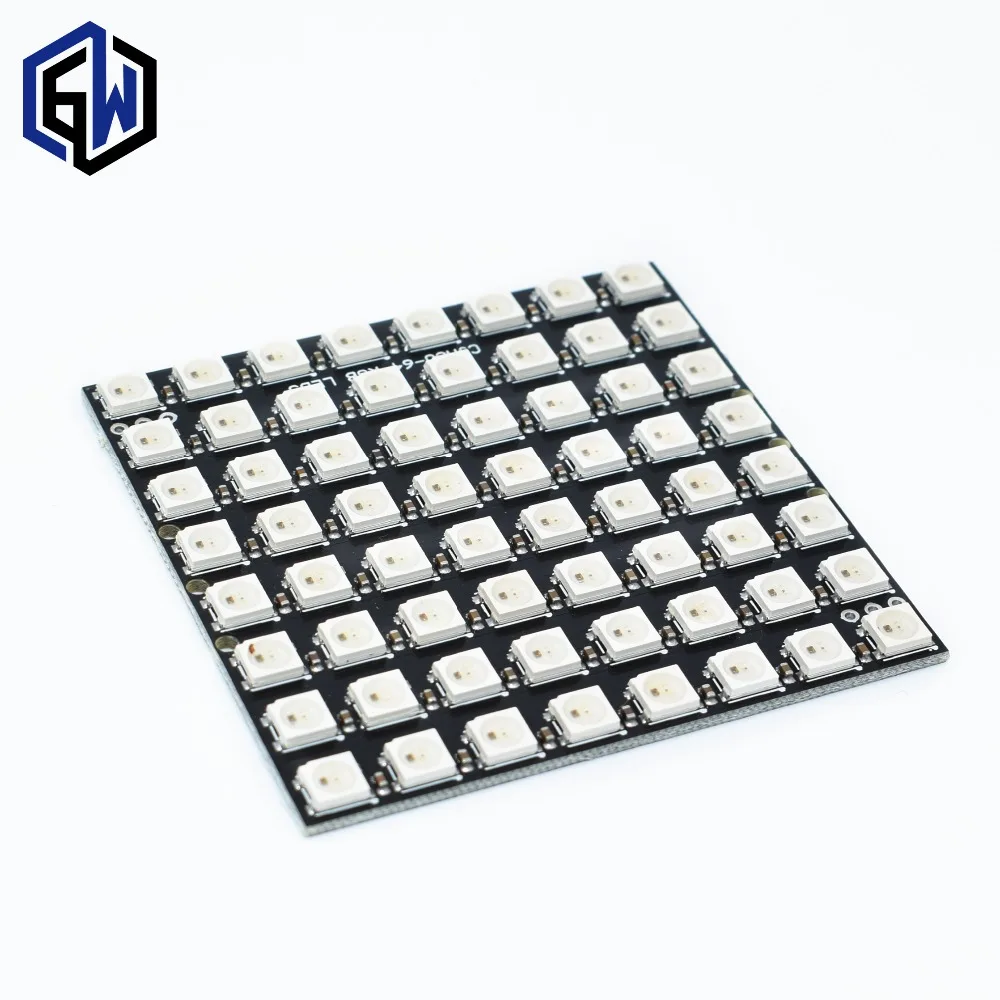 1pcs WS2812 LED 5050 RGB 8x8 64 LED Matrix