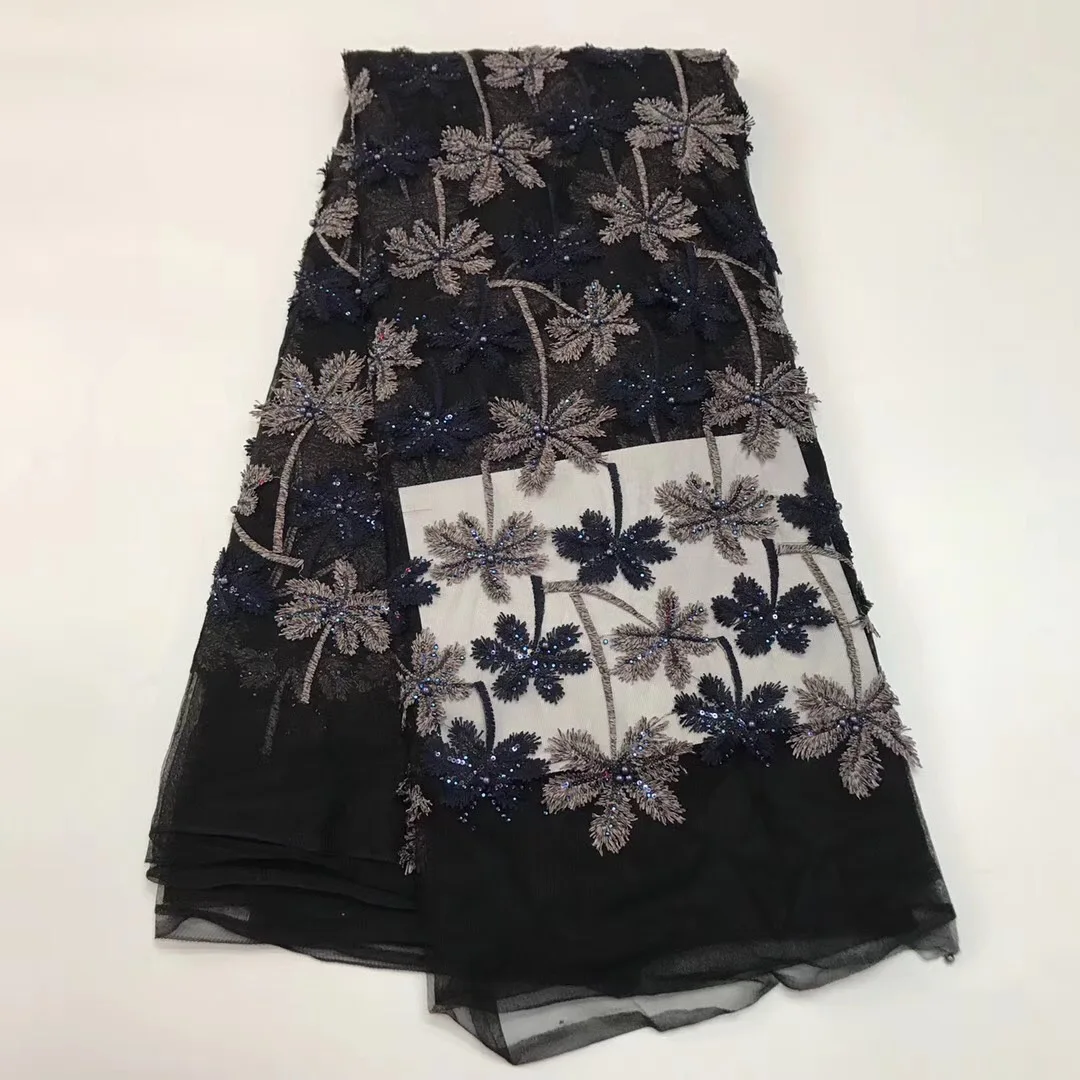 Французское кружево с блестками последние 2019 Высокое качество маленькая