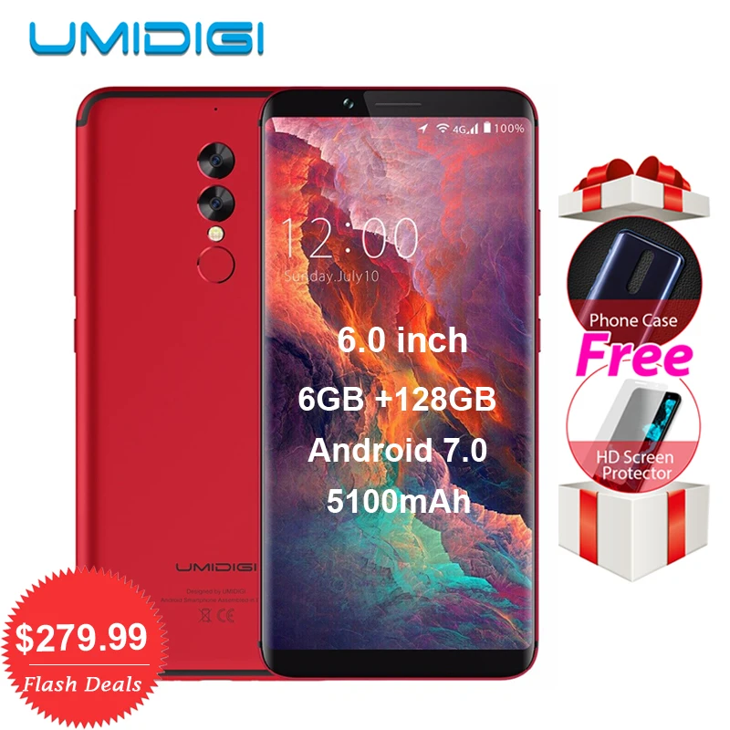 Umidigi S2 Pro P25 6 ГБ Оперативная память 128 Встроенная 5100 мАч Android 7.0 мобильный телефон Octa