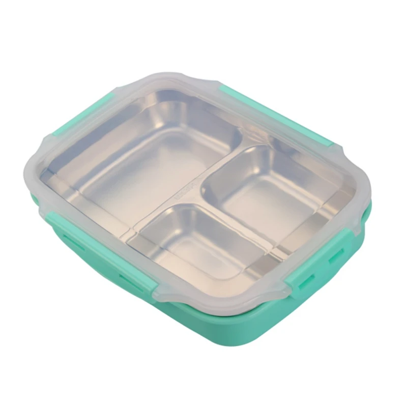 304 Bento Box фаст-фуд герметичная коробка для завтрака с Крытая столовая Ланч-бокс для студентов