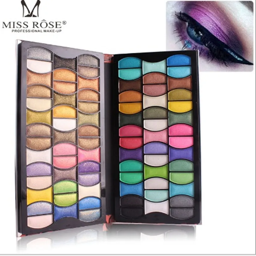 Miss Rose 82 Color Matte Eye Shadow Glitter Portable Eyeshadow Palette