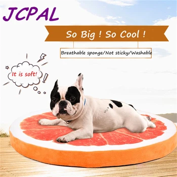 

JCPAL Cute Fruit Pattern Pet Bed Breathable And Soft Dog Bed Made With Sponge Large Size Pet Mat Washable And Waterproof