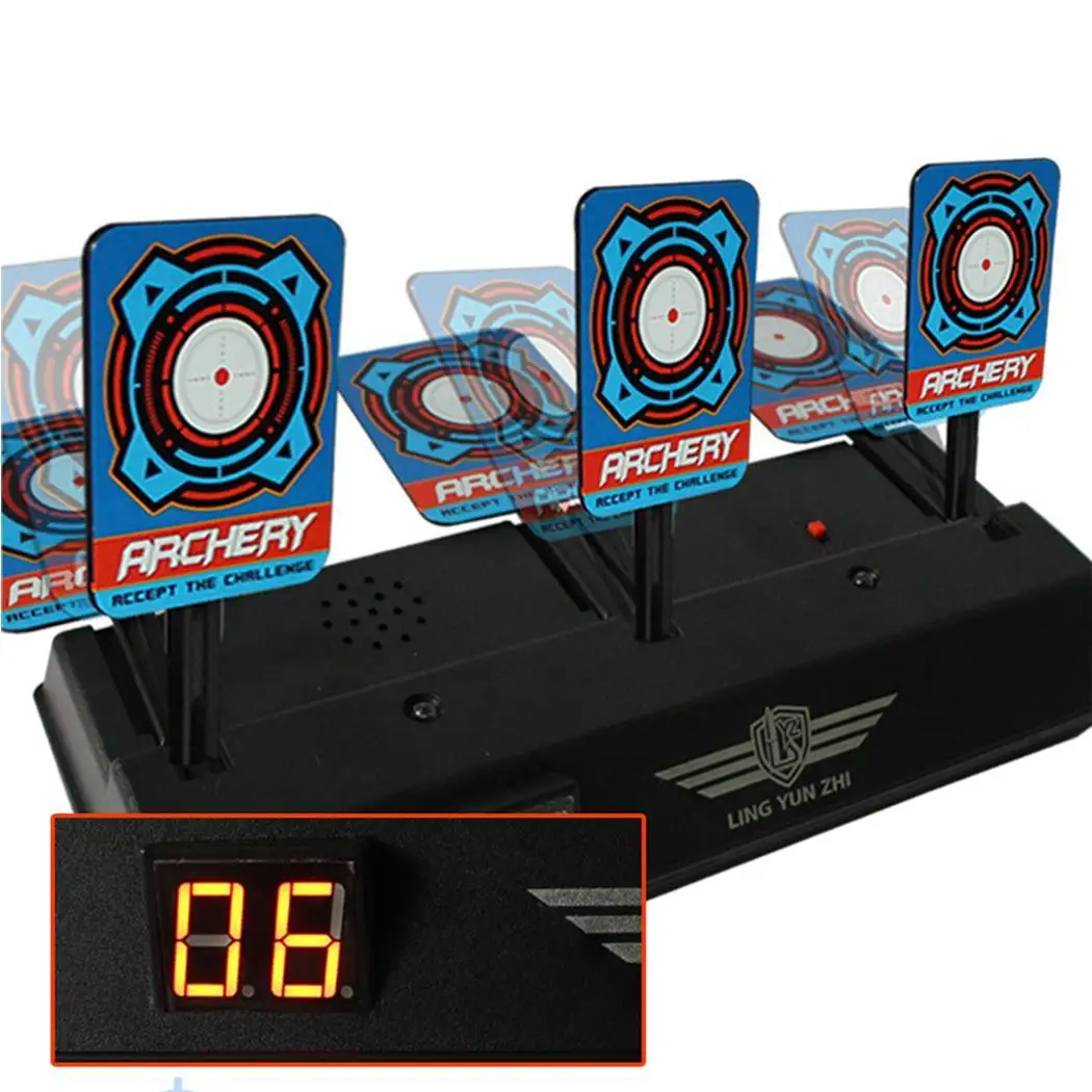 DIY Высокая точность забивания Авто Сброс электрическая цель для Nerf игрушки для Nerf бластер гелевые бусины бластер пистолет Запчасти для игрушек