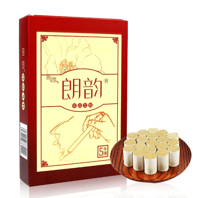 Pure moxibustion massage moxa 5 лет 108 шт. медная коробка мокса для домашнего