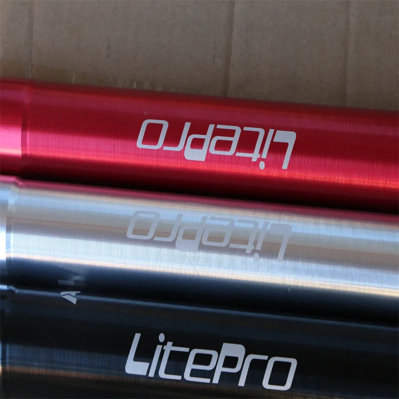 Litepro Urltra-Light велосипед 33,9 мм x 600 мм сливы труба Велосипедное Сиденье CNC Складной велосипед сиденье
