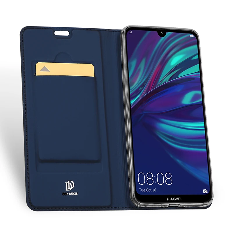 Для Huawei Y7 Чехол Флип Роскошный PU Кожаный противоударный Стенд задняя крышка Coque для Huawei Y7 Prime телефонные чехлы