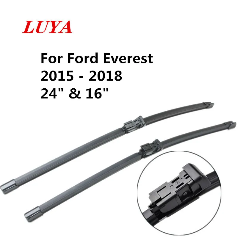 

LUYA Wiper Blade Car windshield wiper For Ford Everest Fit Push Button Arms Only ( 2015 - 2018 ) Car Accessories