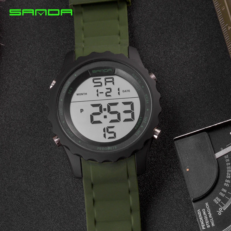 Часы наручные SANDA Мужские Цифровые модные спортивные Популярные