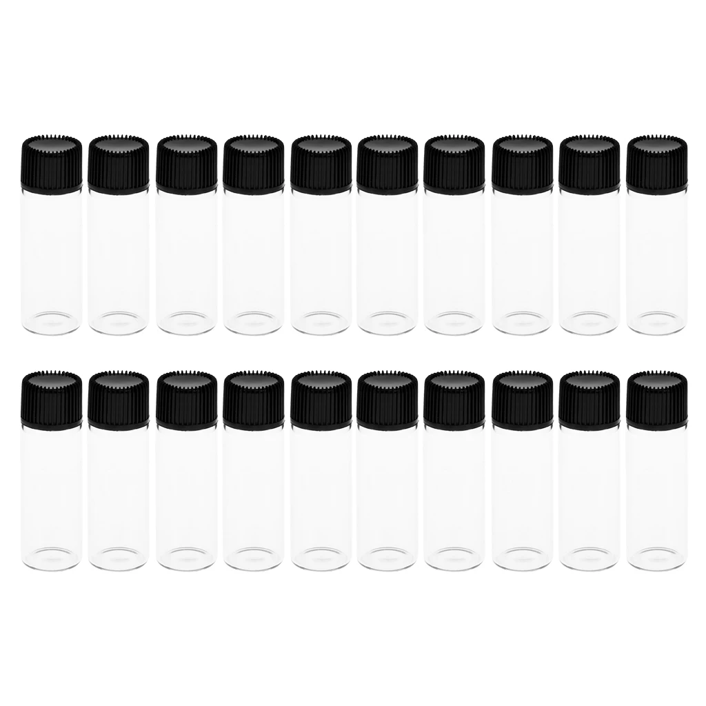 Essential Oils Sample Bottles, 20Pcs 5ml Oil Bottles For Essential oils, with Orifice Reducers and Screw Caps