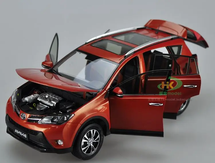 Новинка 1/18 Toyota RAV4 SUV литая под давлением модель игрушечного автомобиля коллекция для взрослых подарки на день рождения