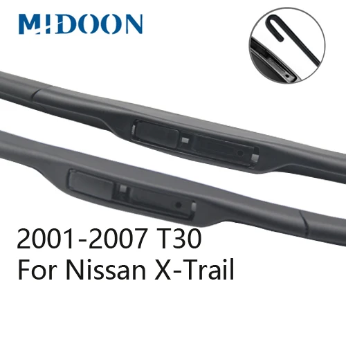 2001-2007 for T30 Гибридные щетки стеклоочистителя MIDOON для Nissan X-Trail, модели с 2001 по год - Цвет: 2001-2007 for T30