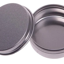 100 шт. 100 г 100 мл серебро Алюминий Косметические Jar Контейнер винтовую Нитки Макияж контейнер