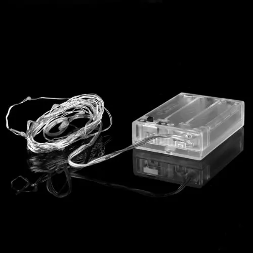 

40 LED string battery light warm white battery operated drop