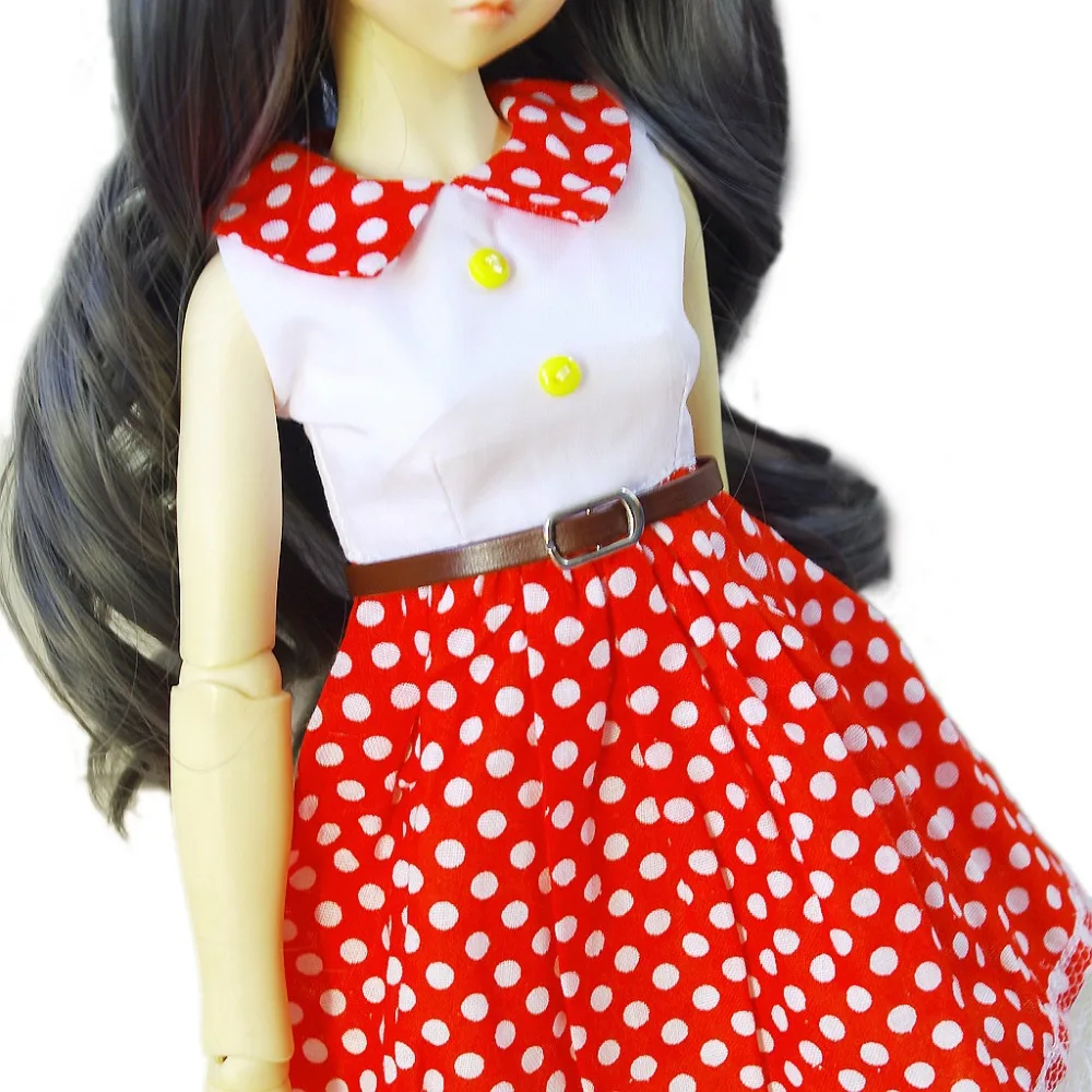 [Wamami] 124# модная красная одежда в горошек/платье 1/6 SD DZ AOD DOD BJD Dollfie