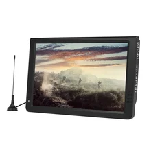 11,6 дюймов портативный мультимедийный плеер D12 DVB-T2 ТВ-приемник D tv A tv fm-радио с динамиками HD VGA вход в слот для карты SD