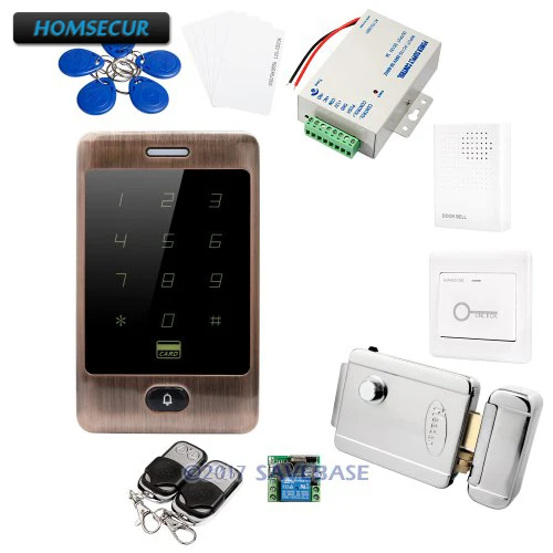 

HOMSECUR RFID Waterproof Access Control DIY Set With Easy Operation + Electric Lock With Keys