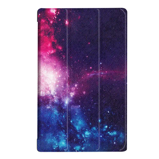 IBuyiWin, складной чехол-книжка для Amazon Kindle Fire HD 10,,, 10,1 дюймов, чехол для планшета, умный чехол из искусственной кожи+ пленка для экрана+ ручка - Цвет: Yin He Xi