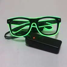 EL Led flashing glasses EL light-emitting Shutter shape Bright Glasses 3 models Party Dance DJ decoration toy