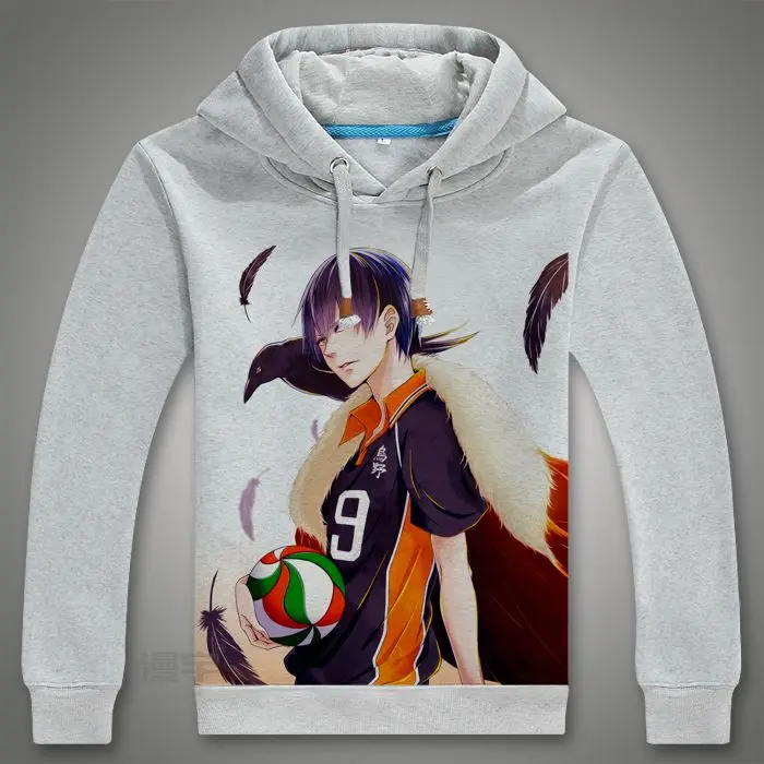 2018 Аниме Haikyuu Косплэй толстовки Karasuno средней школы клуб Кофты кошмарным! Костюмы для косплея Спортивная 121903