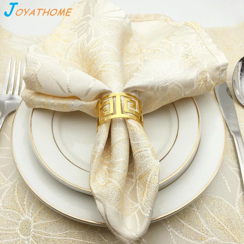 Joyathome 12 قطعة الراقية منديل مشبك خاتم منديل منديل المائدة خواتم حامل مناديل عشاء منشفة منديل الدائري ل الجدول الديكور
