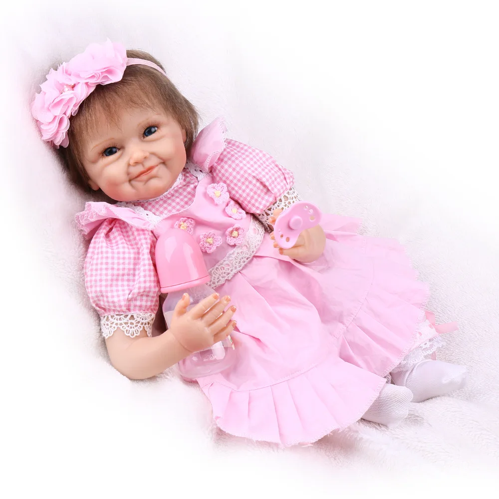 

55cm Reborn Baby Dolls Vinyl Silicone Lifelike Alive Soft Babies Newborn Toy Kids Boy Girl Birthday Chirstmas Gift
