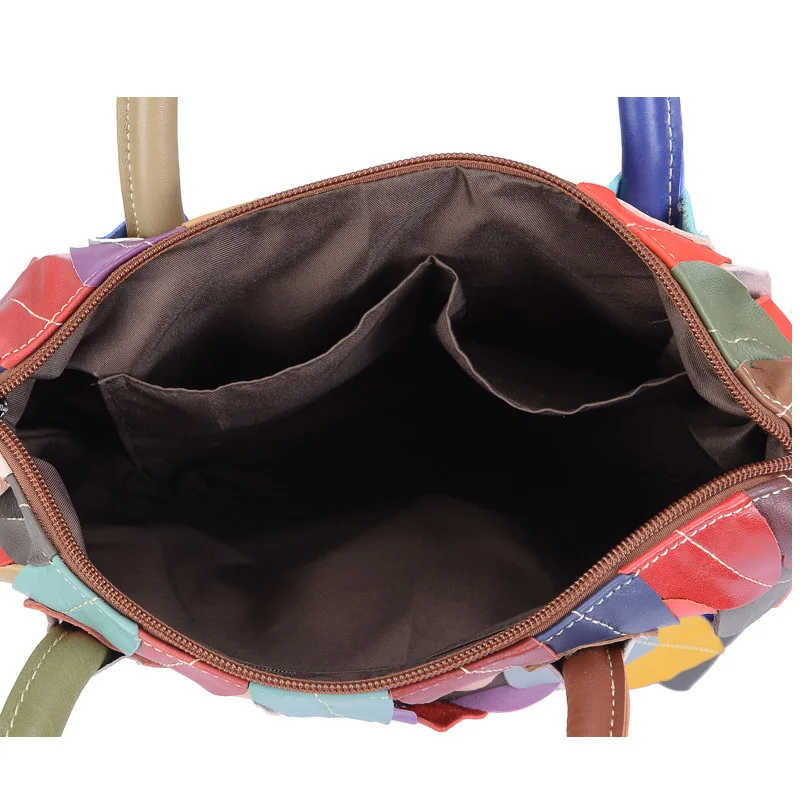 CHSANATO красочные Для женщин листья сумка женская сумка Сумки Лоскутная Crossbody Сумка Женская Повседневное сумка