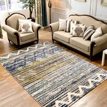 Простая в современном скандинавском стиле Геометрическая абстрактная гостиная стол Спальня ковер свадебная комната полный прикроватный одеяло ins номер бланке не