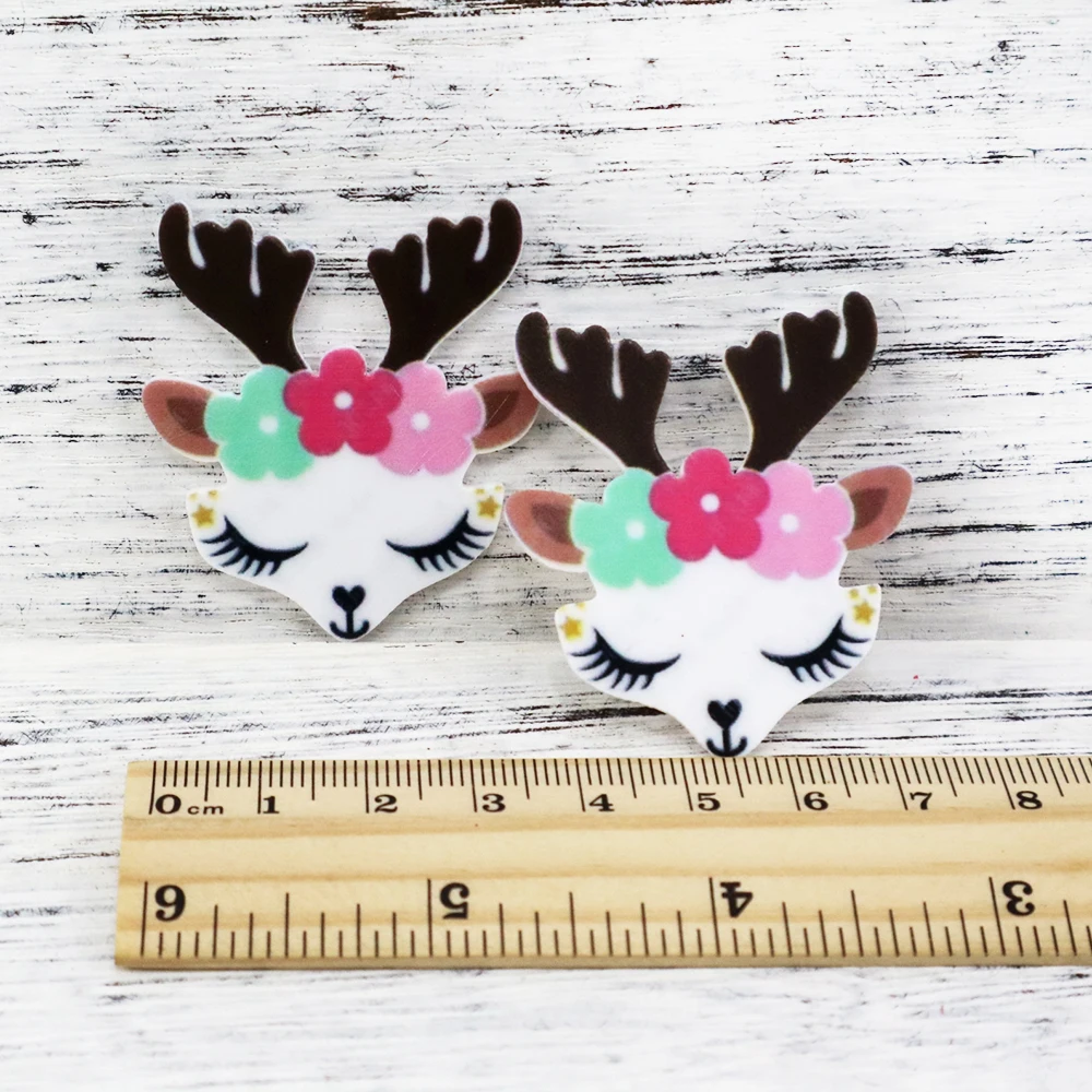 Дэвид Энджи мультфильм животных плоская полимерная кабошоны 5 шт, DIY праздничные украшения материалы ручной работы, 5Yc3405 - Цвет: 1059593001