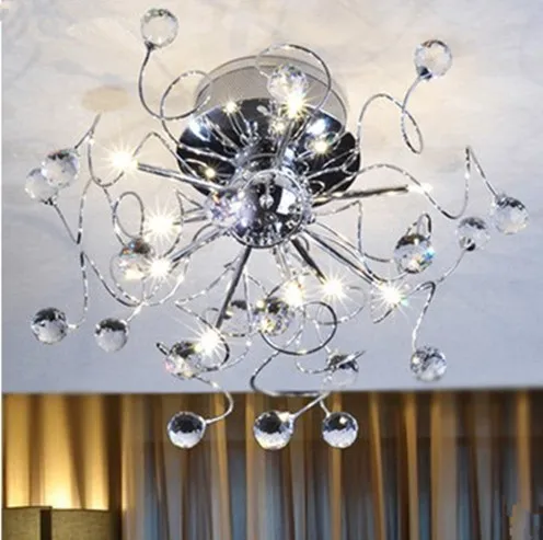 

NEW Free Shipping High Quality Modern Crystal chandelier with 9 Lights chandelier for living room
