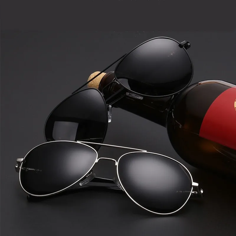 Поляризованные солнечные очки в стиле пилота классические мужские