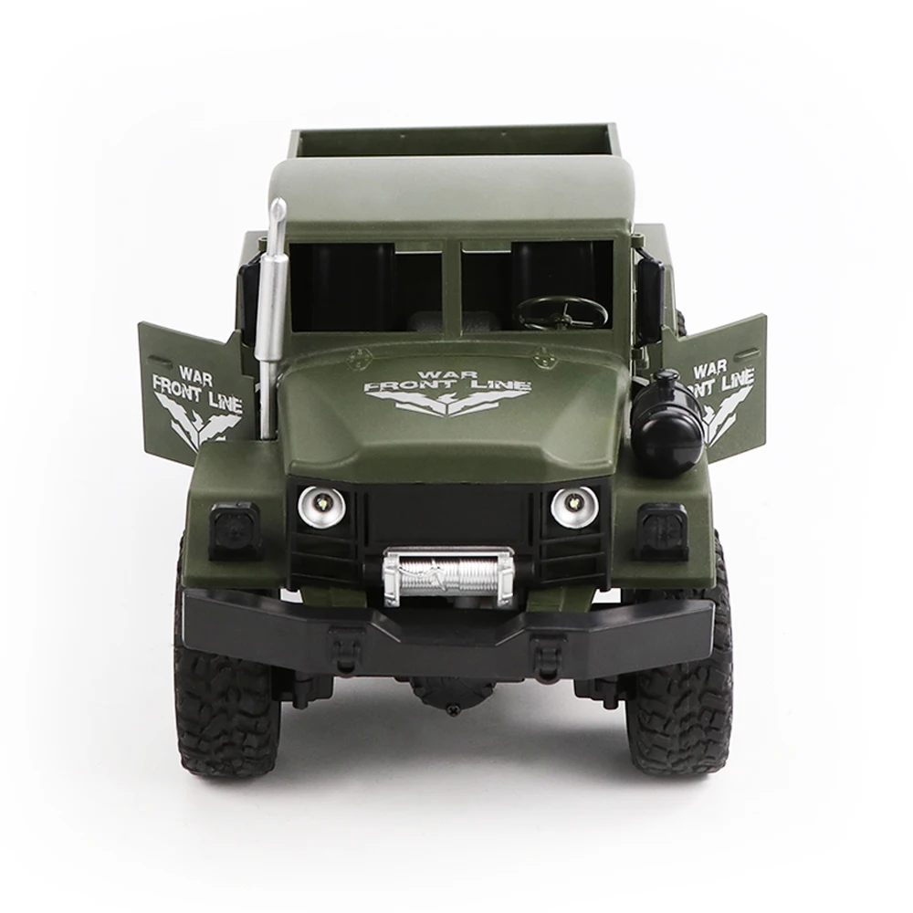 JJRC Q62 1/16 2,4 г 4WD внедорожный военный багажник гусеничный пульт дистанционного управления автомобиль долгий срок службы батареи дети игрушки подарки на день рождения
