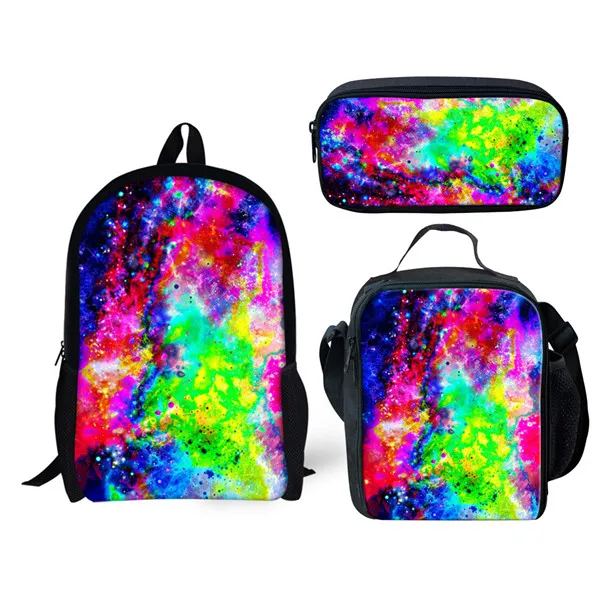 C0166CGK FORUDESIGNS Universe Galaxy Space Star 3D модный рюкзак первоклассника студентов брезентовые школьные рюкзаки 3 шт./компл. детские школьные сумки книга - Цвет: C0166CGK
