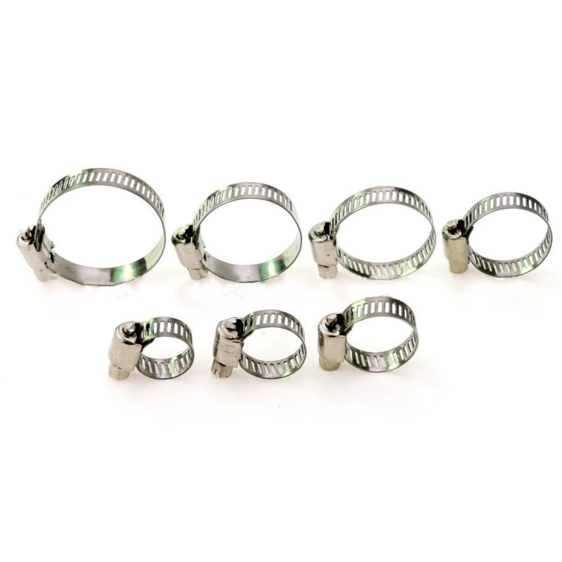 

Hose Adjustable Worm Gear Hose Clamp Set Fuel Line For Mechanical Applications Stainless Steel 60PCS