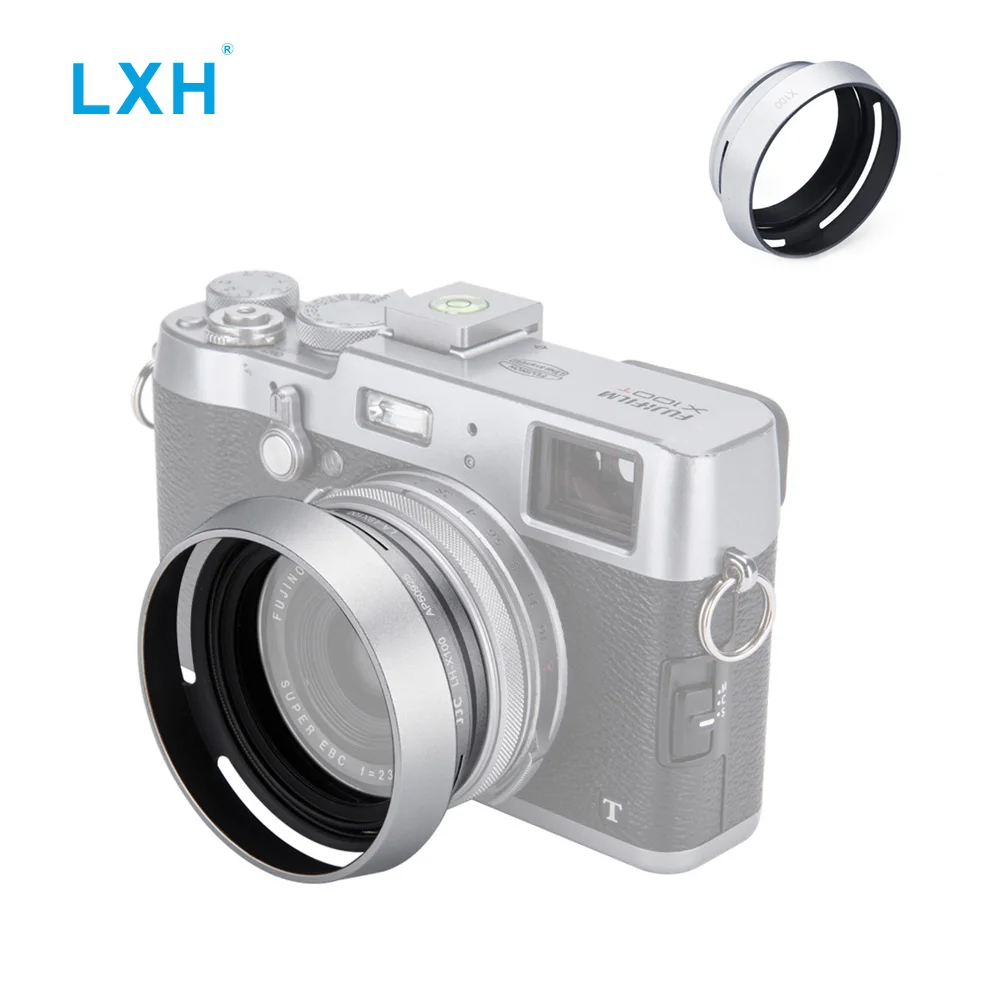 LXH металла X100 Камера бленда 49mm Винт переходное кольцо для Fujifilm X100 X100S X100T X100F X70 заменяет Fujifilm LH-X100