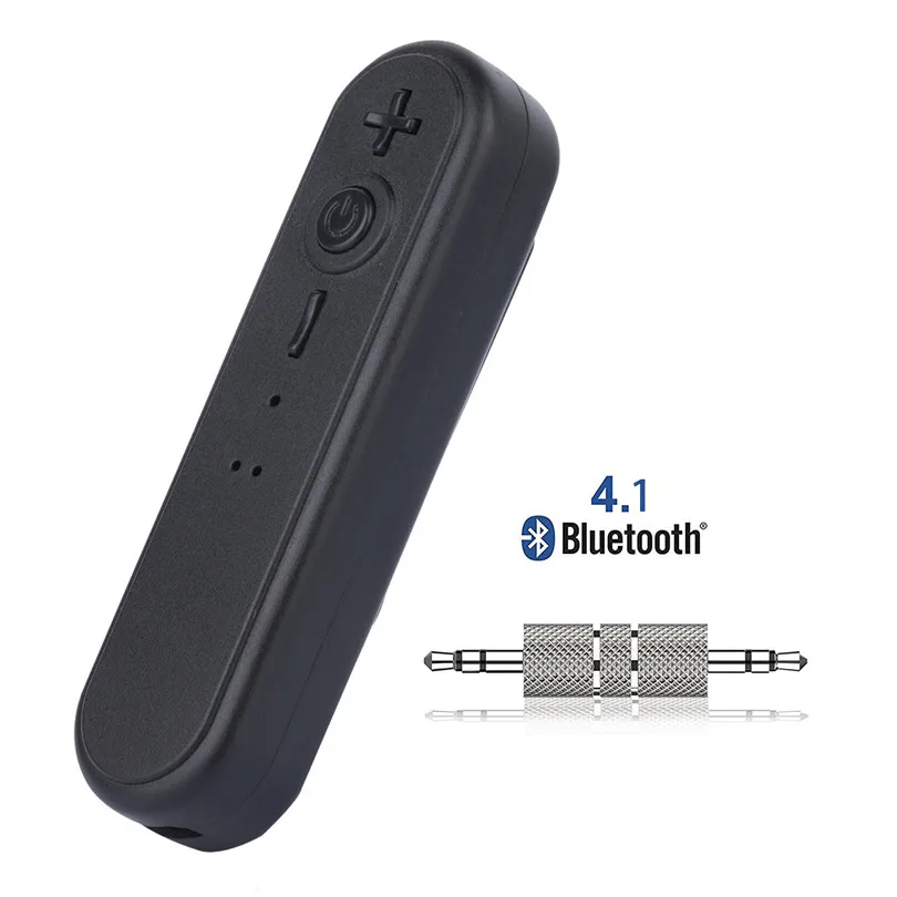 Lavalier Bluetooth 4.1 Audio Receiver 3.5AUX Car Speaker Headphones Universal Car Audio Bluetooth Receiver Metal Adapter 30NT08