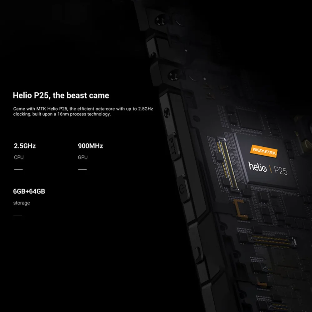 IP68 DOOGEE S60 6 ГБ ОЗУ 64 Гб беспроводной зарядки смартфон MTK Helio P25 Восьмиядерный Android 7,0 5580 МП мАч водонепроницаемый мобильный телефон