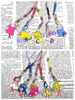 

Free shipping 50 Pcs cartoon princess Charms Pendants Lobster clasp lanyard keychains DIY Jewelry Making