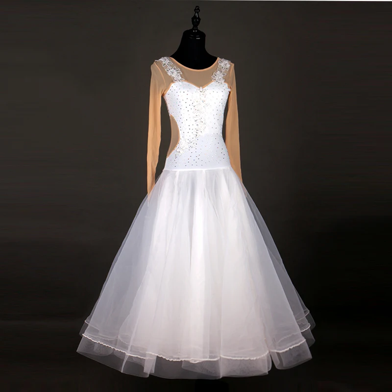

white ballroom dress for women ballroom competition dresses flamenco dance dress long ballroom dance wear dress standard