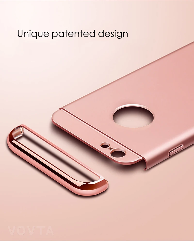 Luxury Plating Scrub Protective case For iPhone 6s 6 Cover Bumper On The for iPhone 5 5S SE Case 6s 6 plus Anti-knock Shell6